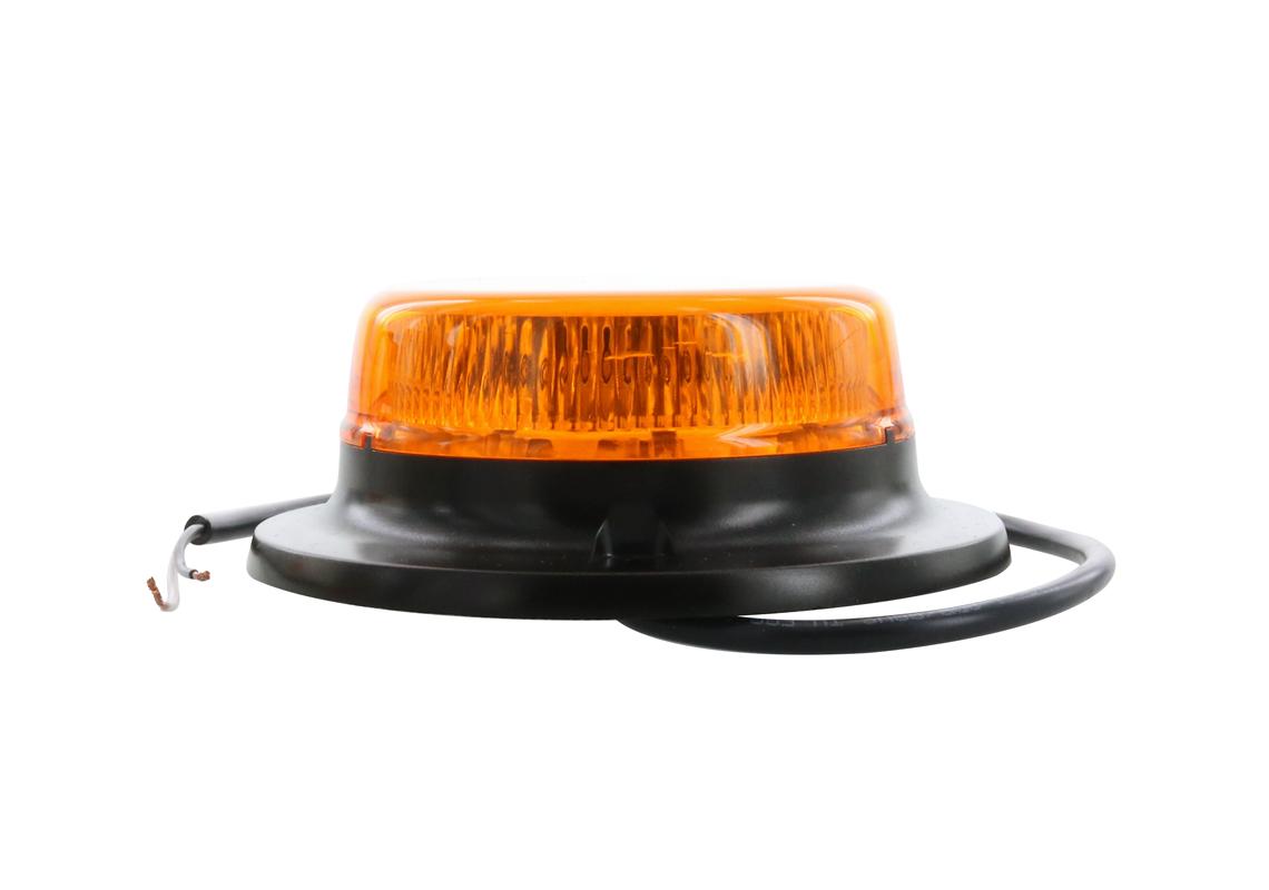 Gyrophare LED ATLASSINO 3 points flash ambre sortie câble central